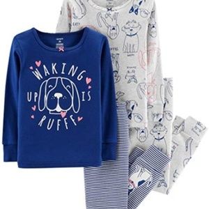Carter's Pajamas - NWT Carter's Toddler Girl 4pc Glitter Puppy Pjs Carter's Pajamas - NWT Carter's Toddler Girl 4pc Glitter Puppy Pjs